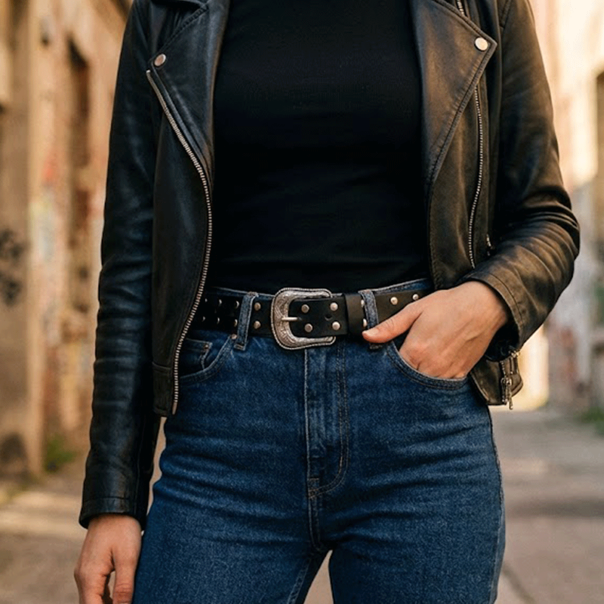 Cinturón Modelo 3823 Negro