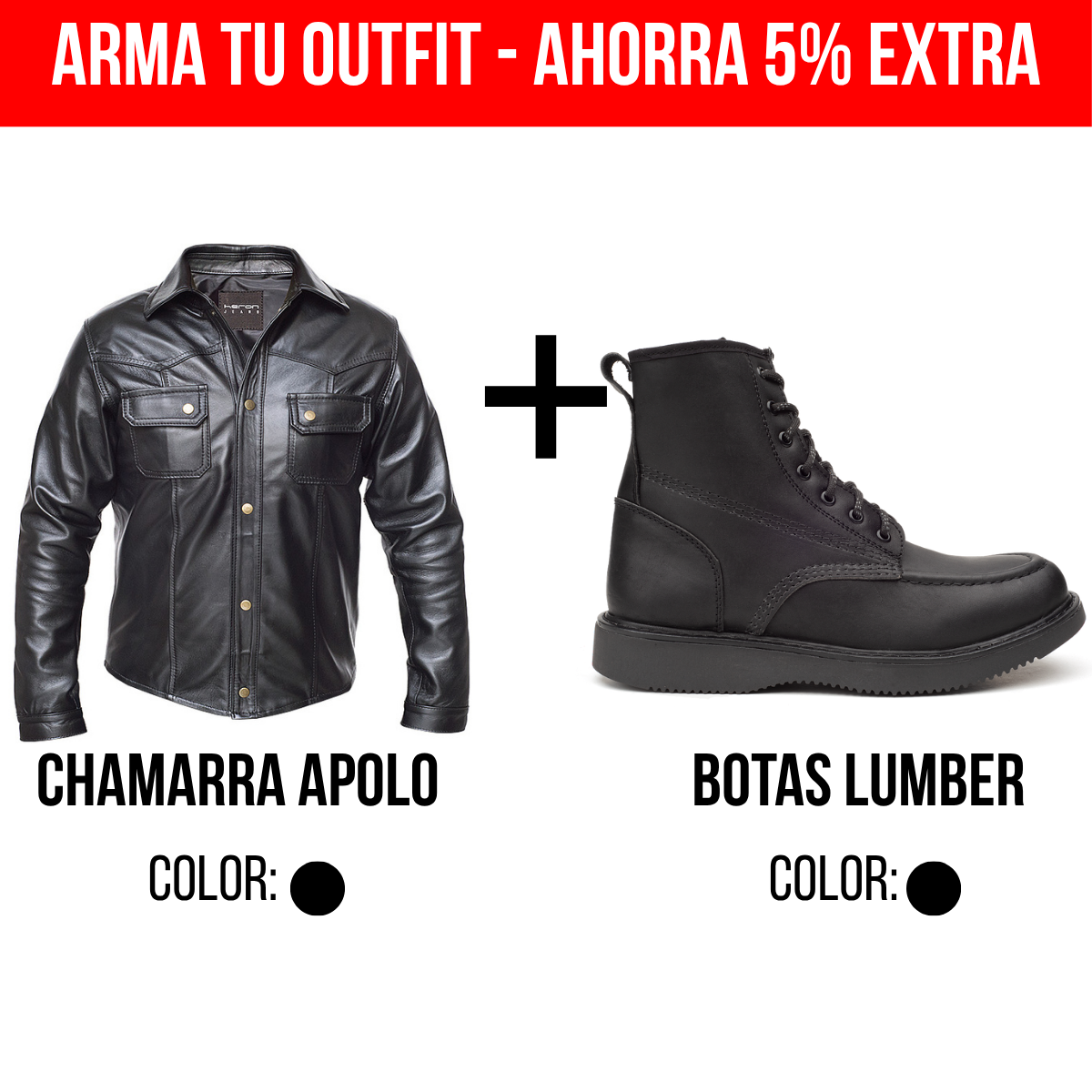 Apolo Negro + Lumber Negro total