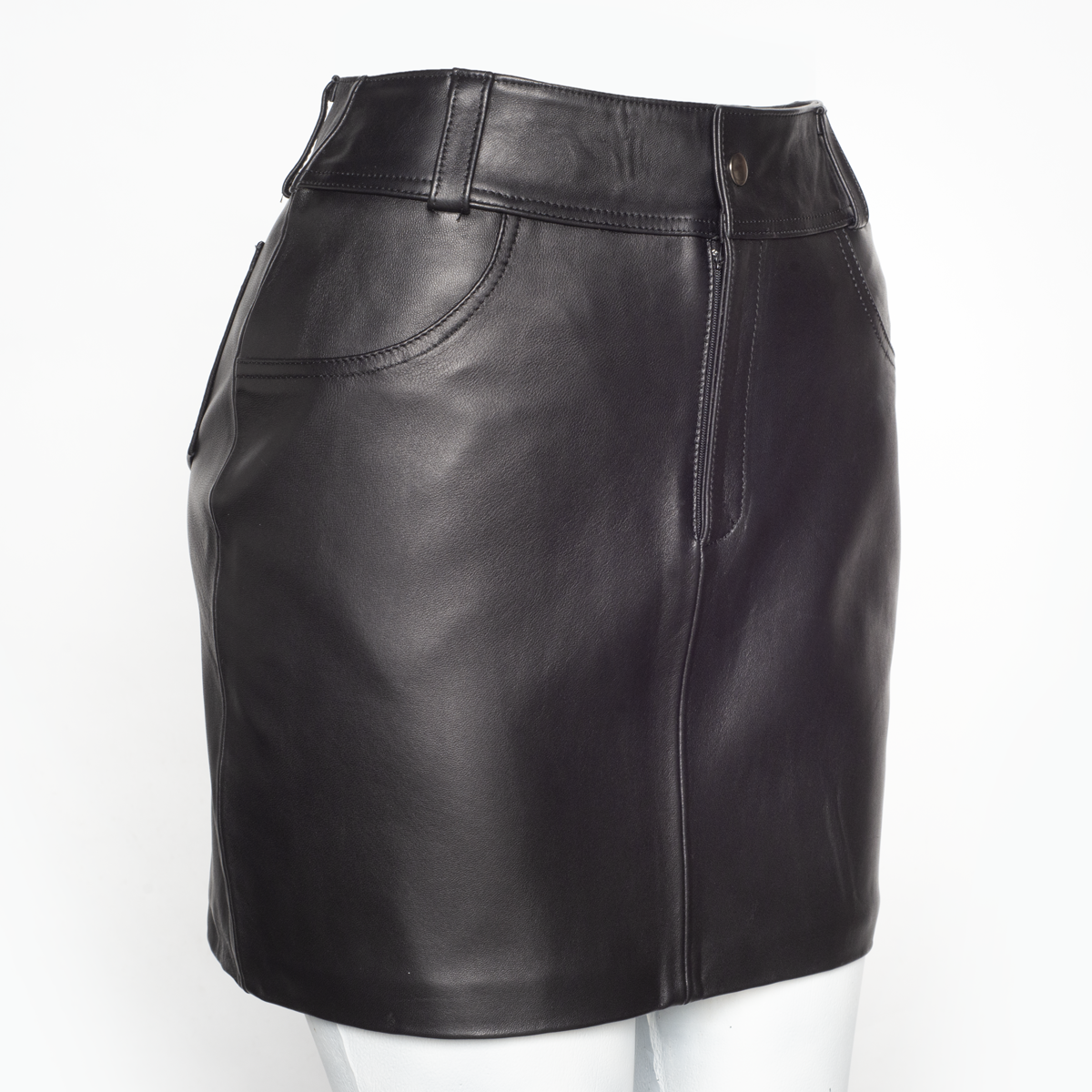 Falda de cuero Beeja