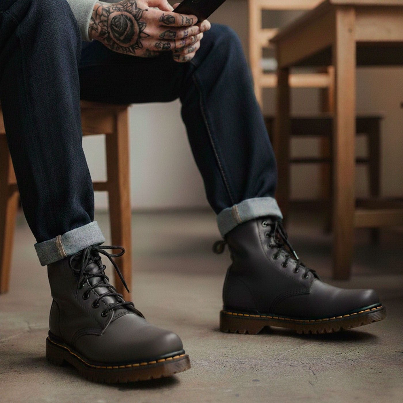 Botas England Gris