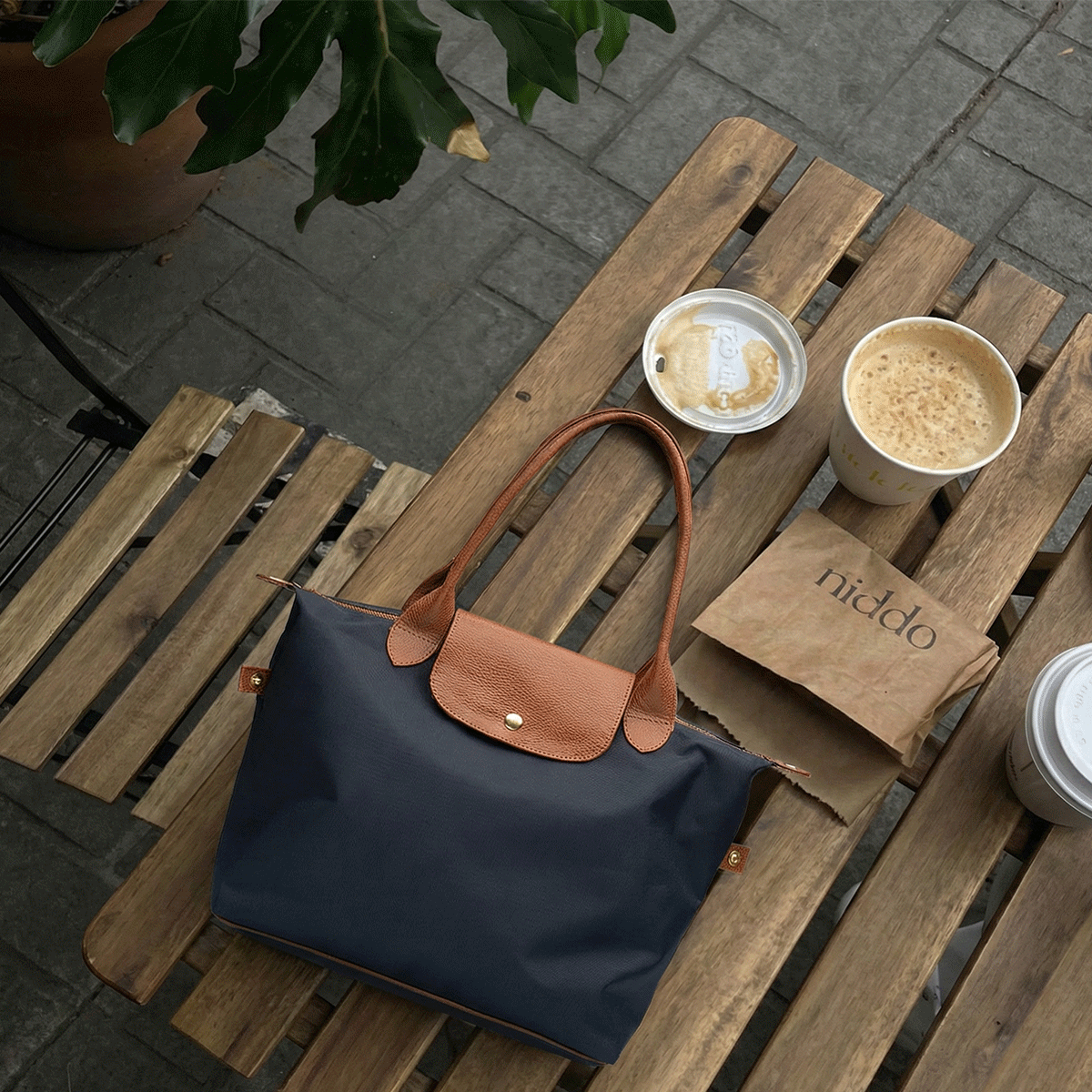 Bolso Gaia Azul/Miel