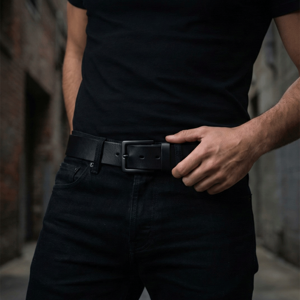 Cinturón Modelo 4000 Crazy Negro