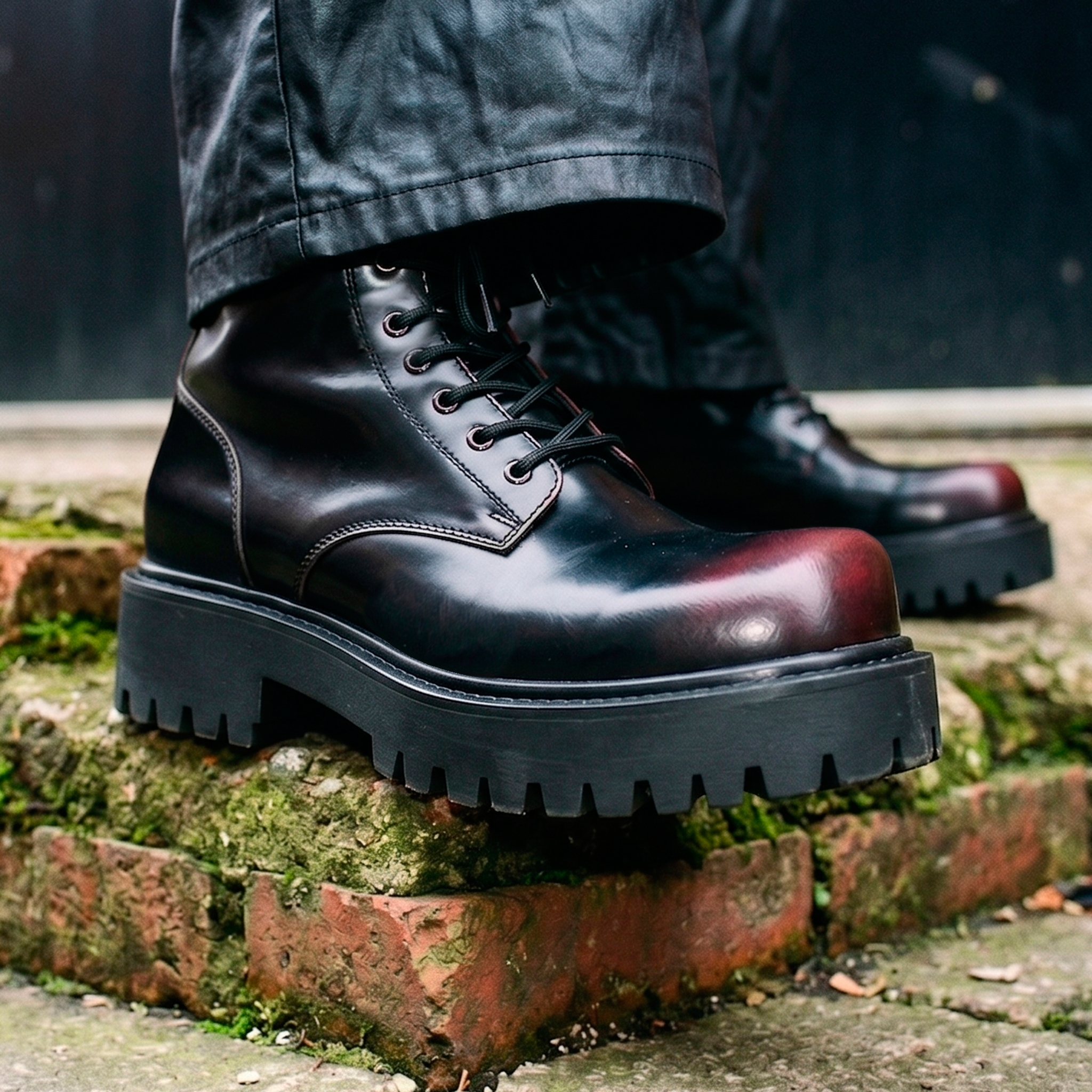 Botas Magnus Negro/Vino