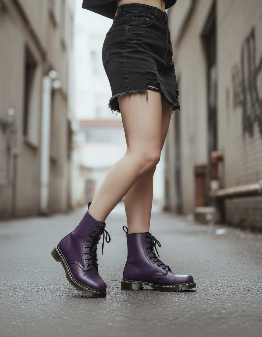 Botas England Dama Morado